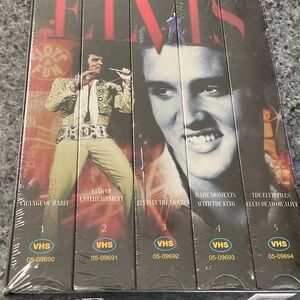 Elvis Presley set of 5 VHS. Never opened. Collectible vintage